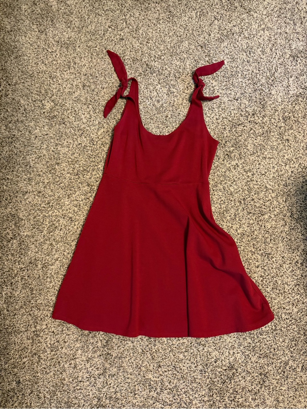 Rolla Coster Burgundy Tie-Shoulder Dress